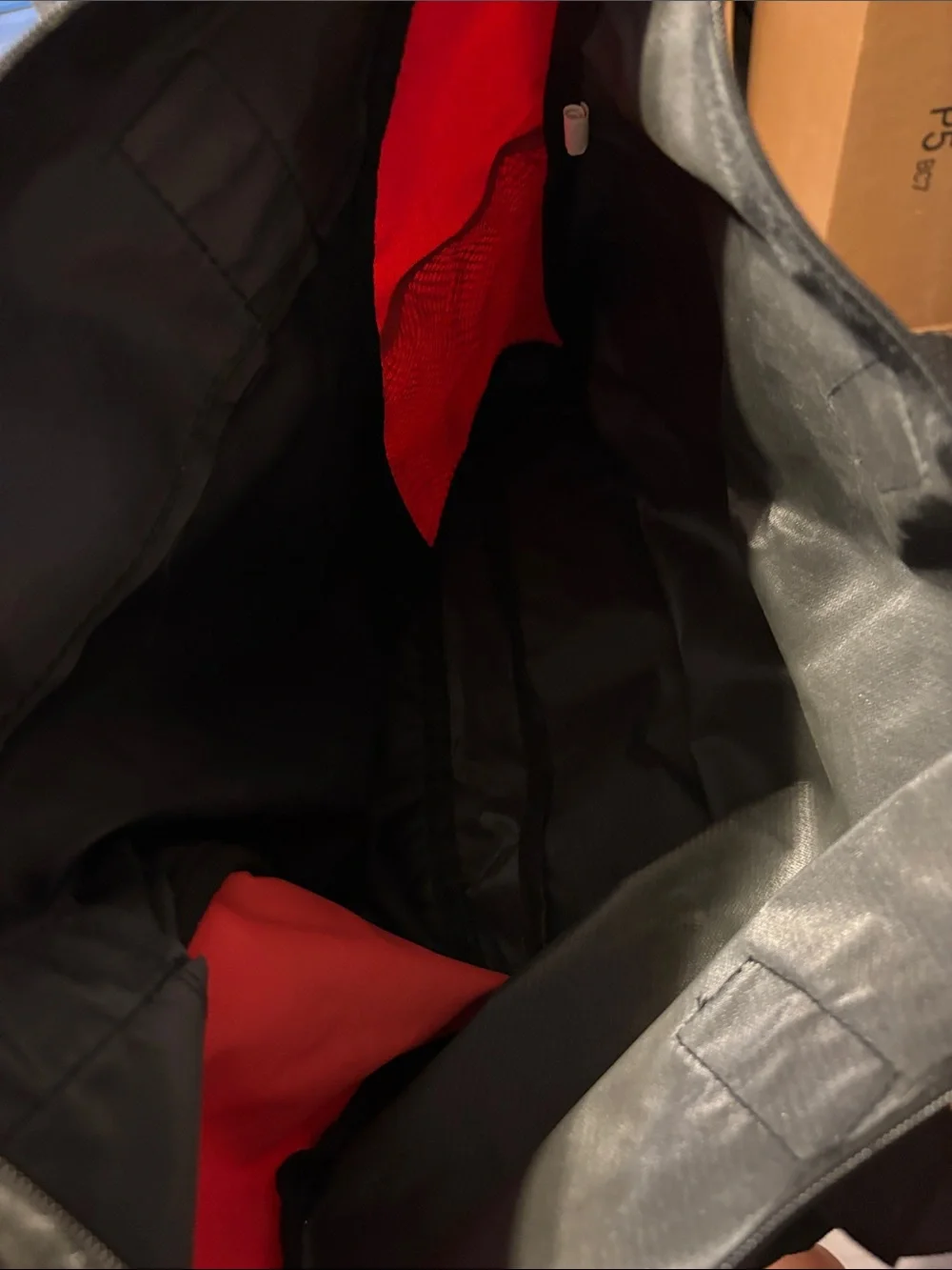 Disney Castaway Club Black and Red Duffel Tote